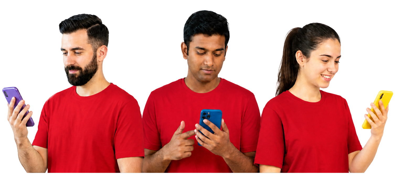 E GRAHOK team members using the apps